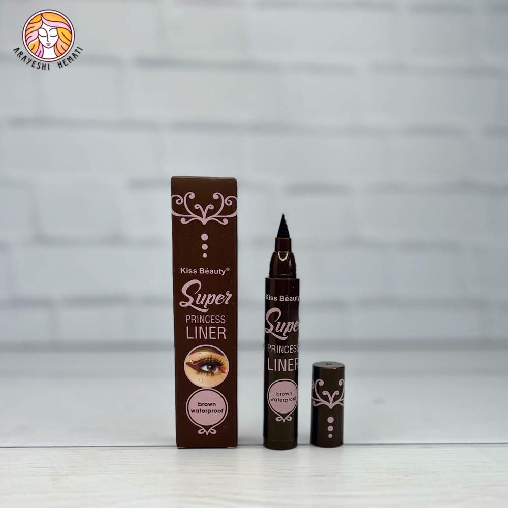 خط چشم ماژیکی قهوه ای کیس بیوتی Kiss Beauty